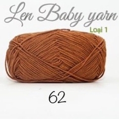 Len Baby Yarn màu Trơn