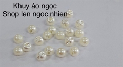 Sét 10 chiếc Khuy áo hạt ngọc
