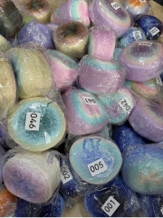 Sợi cầu vồng 100% cotton cuộn 350gr