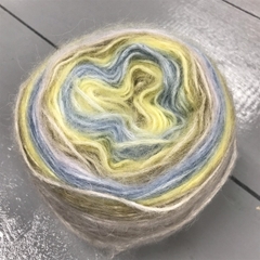 Len Loang cầu vồng mohair sợi to