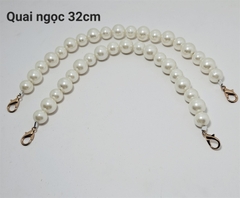 1chiếc Quai ngọc kèm móc 32cm ( size hạt to/ nhỏ sole)