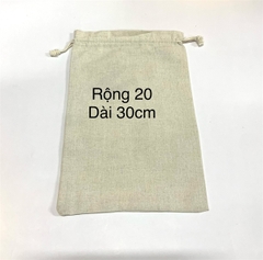 Lót túi rút vải canvas màu lúa mạch nhiều size