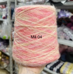 500gr len Mohair cầu vồng sợi to