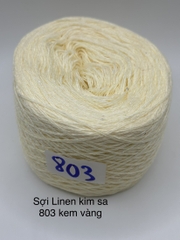 Sợi Lanh Linen mix kim sa