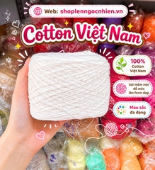 Sợi ctvn, Cotton Việt Nam màu trơn hãng Craf Yarn VN