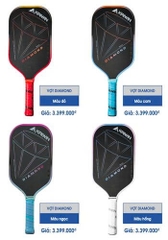 Vợt pickleball Kaiwin Diamond- 14mm