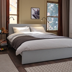 Giường bọc nệm IKEA GLADSTAD mang đến sự thoải mái và vẻ đẹp hiện đại
