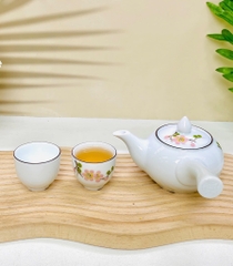 Bộ ấm trà có khay có tay cầm