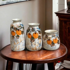 Set 3 Lọ Hoa Sứ Trang Trí Nội Thất