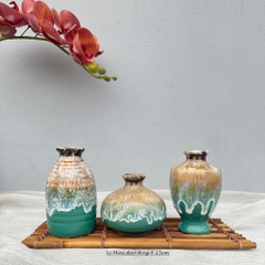 Set 3 Lọ Hoa Sứ Trang Trí Nội Thất