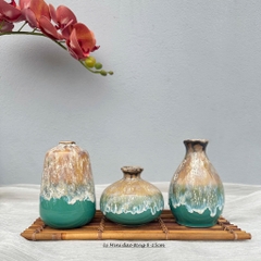 Set 3 Lọ Hoa Sứ Trang Trí Nội Thất