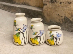 Set 3 Lọ Hoa Sứ Trang Trí Nội Thất