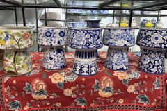 Lọ hoa men lam hoàng cung