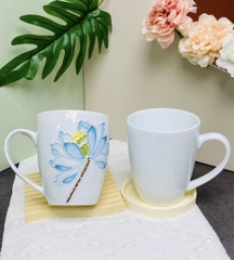 Cốc Sứ 3D Họa Tiết Hoa