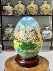 Trứng Phong Thủy Mạ Vàng Tăng Tài Lộc