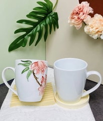 Cốc Sứ 3D Họa Tiết Hoa