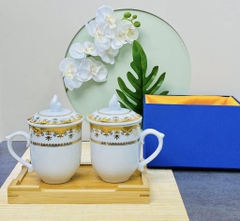Cốc sứ khảm vàng cao cấp 2