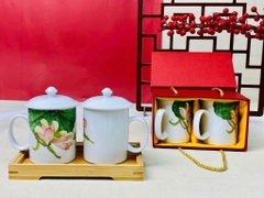 Cốc Sứ 3D Họa Tiết Hoa