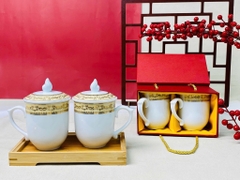 Cốc sứ khảm vàng cao cấp 2