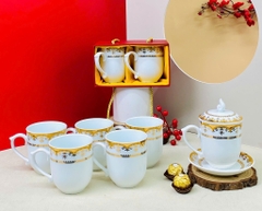 Cốc sứ khảm vàng cao cấp 2