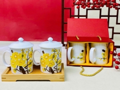 Cốc Sứ 3D Họa Tiết Hoa