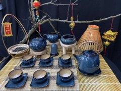 Bộ ấm chén men hỏa biến - QG 2