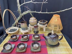 Bộ ấm chén men hỏa biến - QG 2