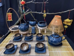 Bộ ấm chén men hỏa biến - QG 2