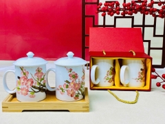 Cốc Sứ 3D Họa Tiết Hoa