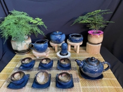 Bộ ấm chén men hỏa biến - QG 2