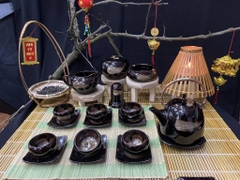 Bộ ấm chén men hỏa biến - QG 2