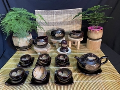 Bộ ấm chén men hỏa biến - QG 2