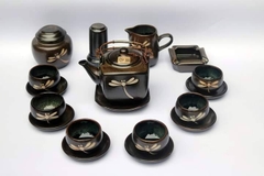 Bộ ấm chén men hỏa biến - QG 2