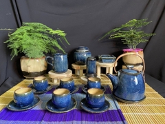Bộ ấm chén men hỏa biến - QG 2