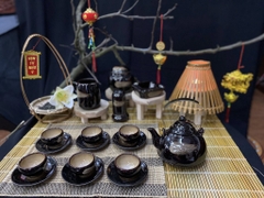 Bộ ấm chén men hỏa biến - QG 2