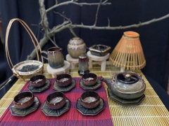 Bộ ấm chén men hỏa biến - QG 2