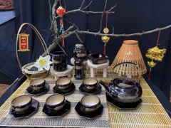 Bộ ấm chén men hỏa biến - QG 2