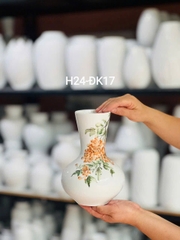 Lọ hoa gốm sứ vẽ tay 2