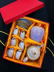 Bộ ấm chén men hỏa biến - QG 1