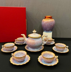 Bộ ấm chén men hỏa biến - QG 1