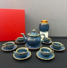 Bộ ấm chén men hỏa biến - QG 1