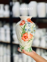 Lọ hoa gốm sứ vẽ tay 2
