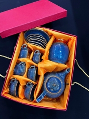 Bộ ấm chén men hỏa biến - QG 1