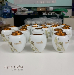 Bình đựng trà sứ Vietcombank