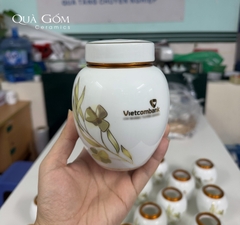 Bình đựng trà sứ Vietcombank