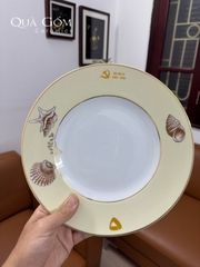 Bộ đồ ăn sứ Minh Long Hương biển kem - Vietcombank