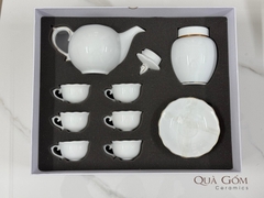 Set quà tặng ấm chén và bình trà sứ