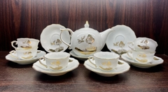 Bộ ấm chén Mẫu đơn in vàng kim