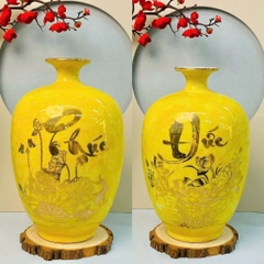 Bình tích lộc màu in vàng kim