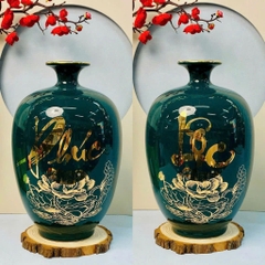 Bình tích lộc màu in vàng kim